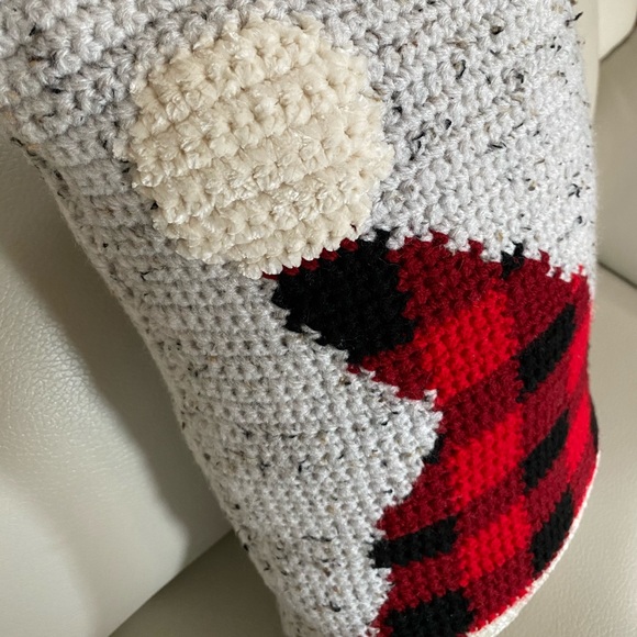 Hand stitched Santa Christmas pillow. - Picture 3 of 3